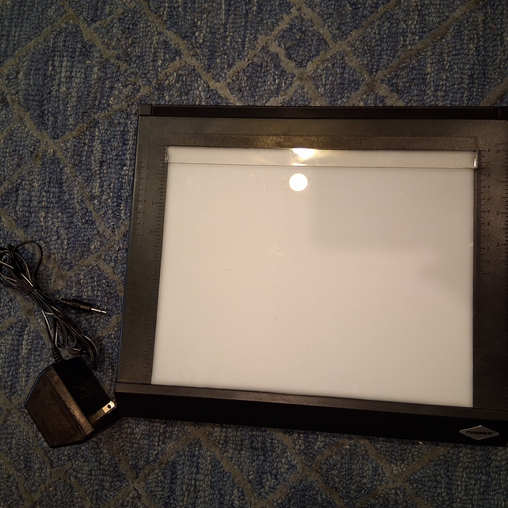 Illuminated Light Box with Power Adapter